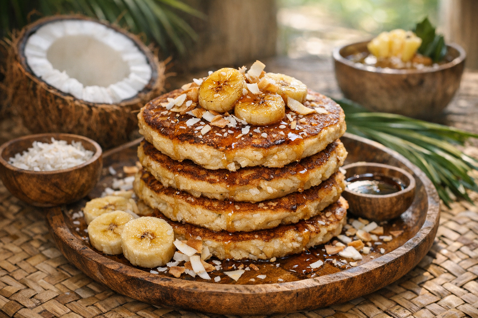 Coconut Banana Pancakes Recipe