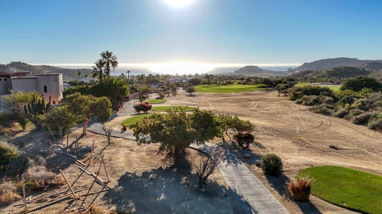 Palmilla Estate Featuring Lush Golf Course Views And Scenic Ocean Backdrop. Perfect For Luxury Cabo Living And Outdoor Relaxation.