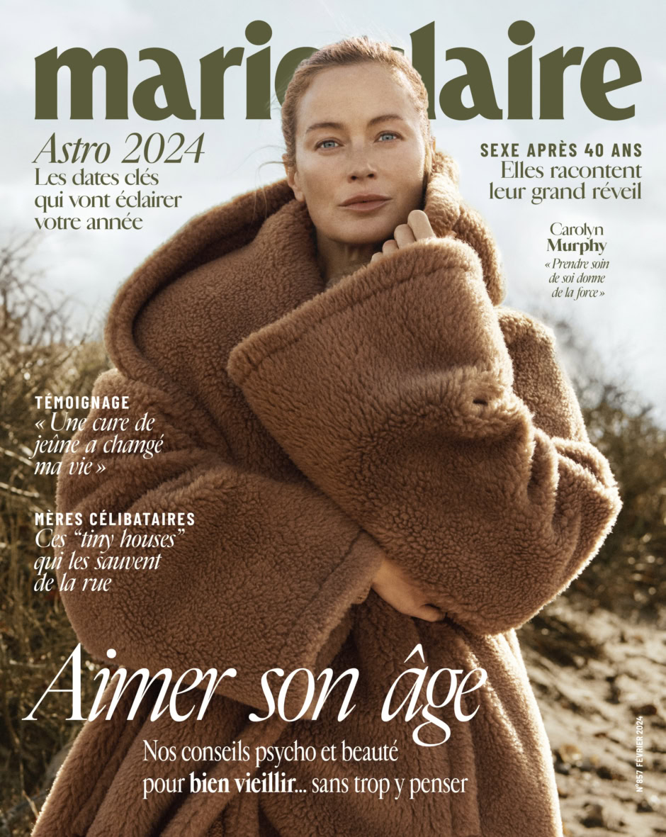 Luxury fashion photoshoot of a woman in a cozy brown teddy coat outdoors, model posing confidently for Pamela Hanson Photography, winter fashion, high-end lifestyle magazine imagery, mature woman in natural setting, elegant and warm fashion look.