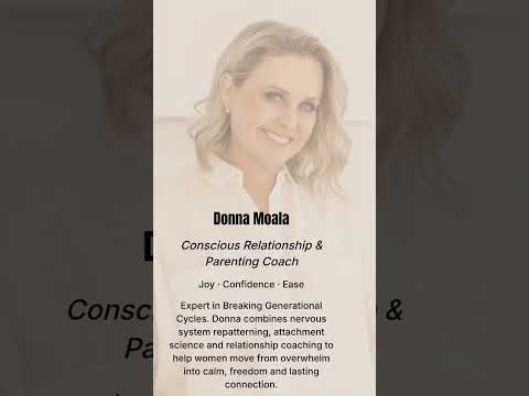 Profile slide for Donna Moala, conscious relationship and parenting coach
