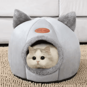 panier chat hiver confortable
