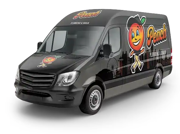 Peach-Plumbing-And-Drain-Branded-Service-Van