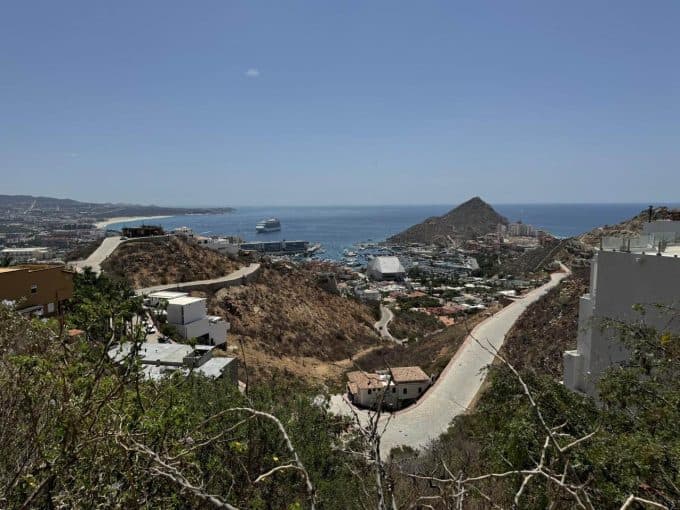 Hillside Road In Pedregal With Views Toward The Cabo San Lucas Bay