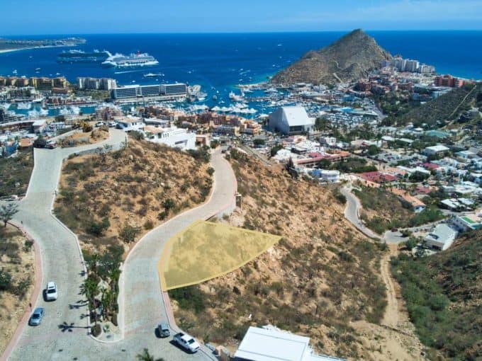 Aerial View Of The Pedregal Hillside Above The Cabo San Lucas Bay