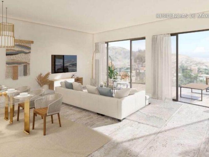 Modern Pedregal Luxury Condo Interior With Spacious Living And Dining Area Overlooking Scenic Views. Stylish Decor And Natural Light Create An Inviting Atmosphere In Pedregal Residences.
