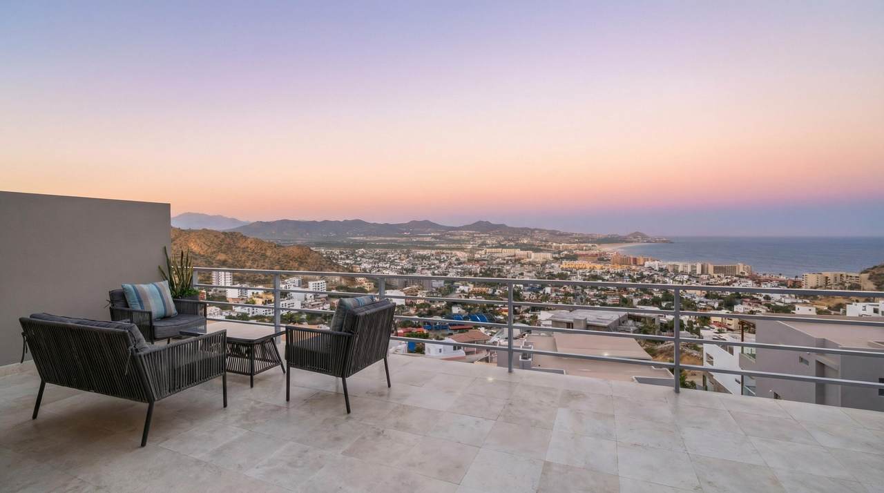 Pedregal Luxury Condo With Stunning Ocean Views And A Spacious Terrace. Perfect For Enjoying Sunsets And Hillside Living.