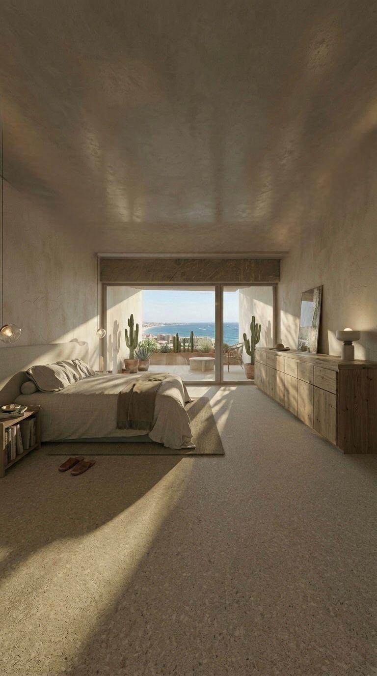 Pedregal Oceanview Villa With Modern Interior And Large Windows Overlooking The Sea.