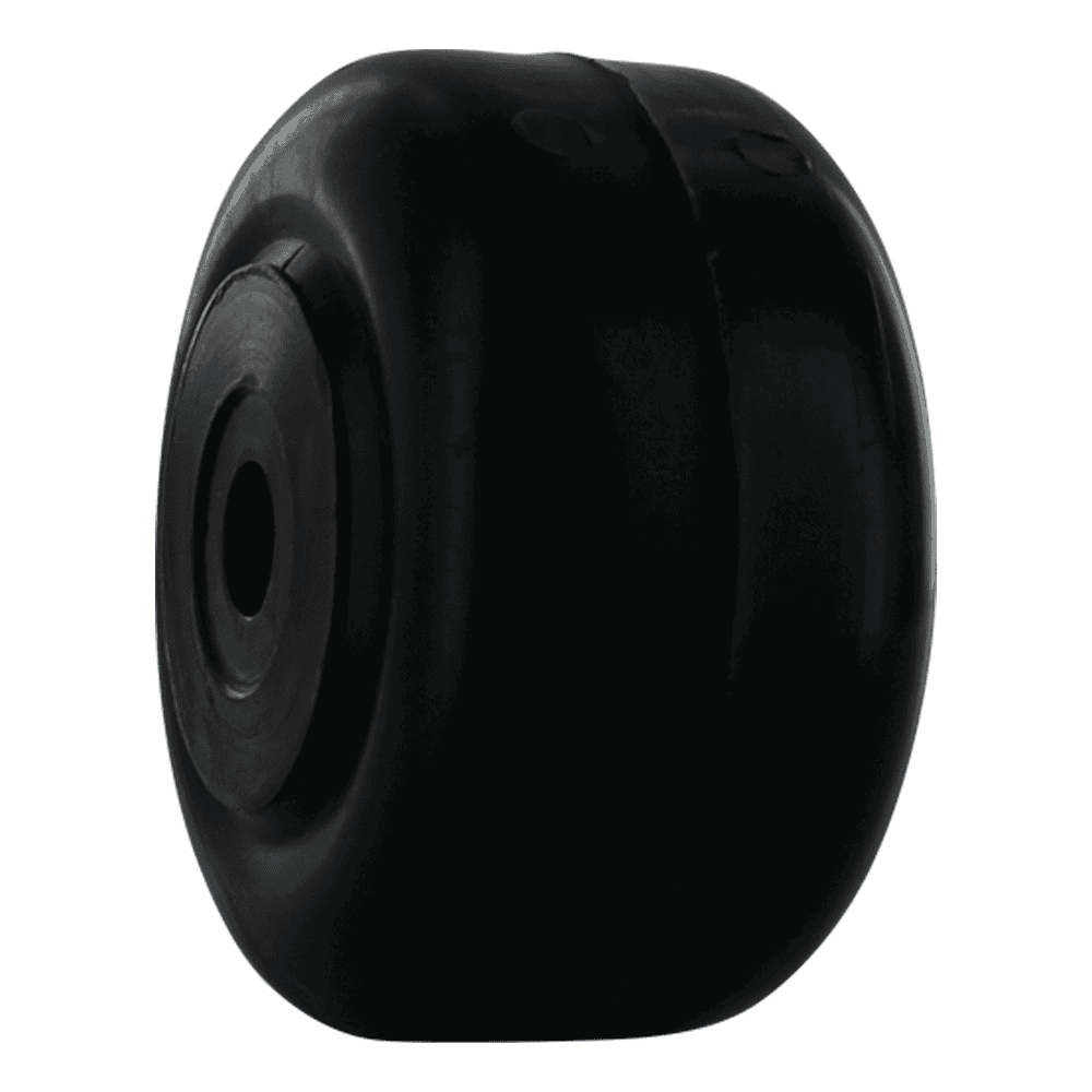 Polypropylene caster wheel with 3/8" bore for industrial use.