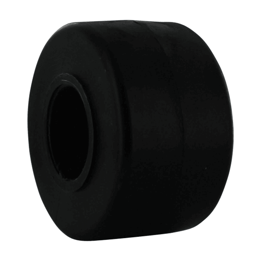 Black industrial caster wheel for heavy-duty applications.