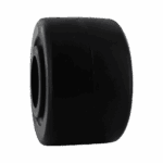 Heavy-duty black caster wheel for industrial equipment.