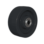 Polypropylene caster wheel with 5/8" bore for industrial use.