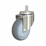 100mm Chrome Swivel Caster with TPR Wheel