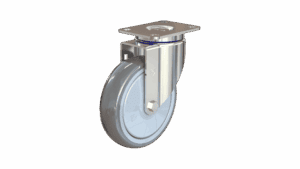 125mm Chrome Swivel Caster with TPR Wheel