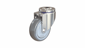 100mm Chrome Swivel Caster with TPR Wheel