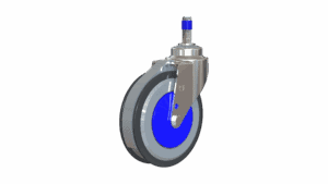 125mm Swivel Caster with TPU Wheel and Flat Top Lock