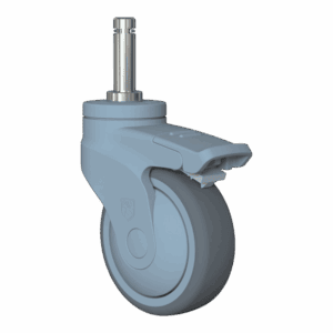 75mm Kinexus Light Swivel Caster with TPE Wheel and Total Lock Brake