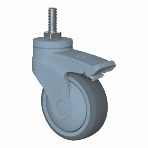 75mm Kinexus Light Swivel Caster with TPE Wheel and Total Lock Brake