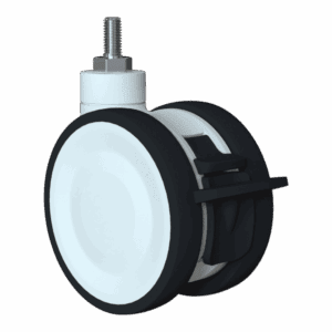 125mm Tandem Swivel Caster with TPE Wheel and Total Lock Brake