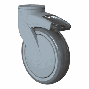 125mm Kinexus Swivel Caster with TPE Wheel and Top Brake