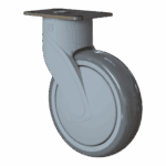 125mm swivel caster with TPE wheel for industrial use.