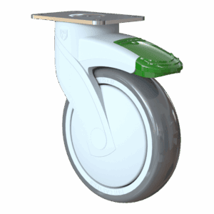 125mm Kinexus Swivel Caster with TPE Wheel and Directional Lock Brake
