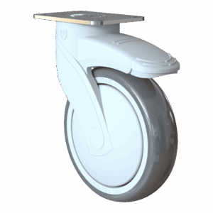 125mm Kinexus Swivel Caster with TPE Wheel and Total Lock Brake