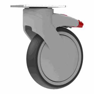 125mm Kinexus Swivel Caster with TPE Wheel and Total Lock Brake