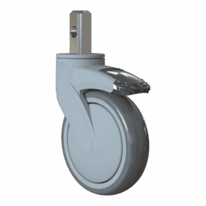 125mm Kinexus Swivel Caster with TPE Wheel and Top Brake