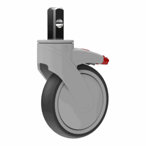125mm Kinexus Swivel Caster with TPE Wheel and Total Lock Brake
