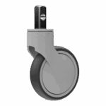 Heavy-duty 125mm Kinexus swivel caster with TPE wheel for industrial use.