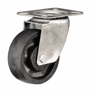 4" Stainless Steel Swivel Caster with HeatEater Wheel