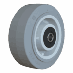 5-inch ElastoPro TPE caster wheel with 1/2" bore for carts and equipment.
