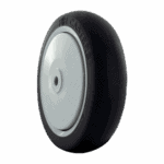 125mm TPE caster wheel with 12-17mm bore for industrial use.