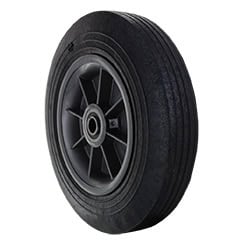 10" Rubber Wheel with 1/2" Bore