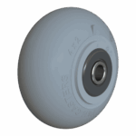 P&H Casters 4-inch ElastoPro TPE wheel with 1/2 inch bore for smooth mobility.