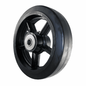 10" Rubber Wheel with 1/2" Bore
