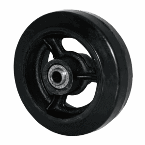 6" Rubber Wheel with 1/2" Bore