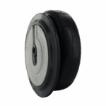 5-inch TPU caster wheel with 12-17mm bore for industrial use.