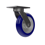 8-inch heavy duty swivel caster with TPU wheel for industrial use.