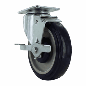 5" Swivel Caster with TPU Wheel and Side Brake