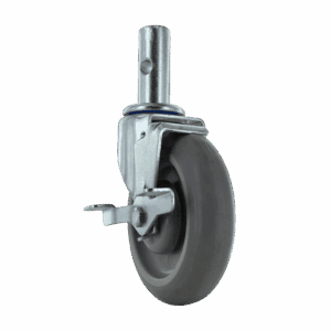 5" Swivel Caster with TPR Wheel and Side Brake