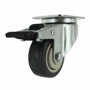 3" Swivel Caster with TPU Wheel and Top Brake