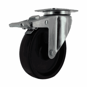 5" Swivel Caster with Polypropylene Wheel and Top Brake