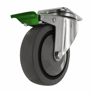 5" Swivel Caster with TPR Wheel and Directional Lock Brake