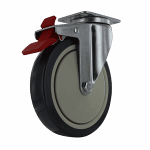 6" Swivel Caster with TPU Wheel and Total Lock Brake