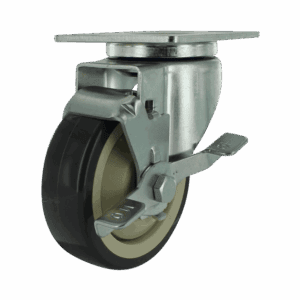 4" Swivel Caster with TPU Wheel and Side Brake