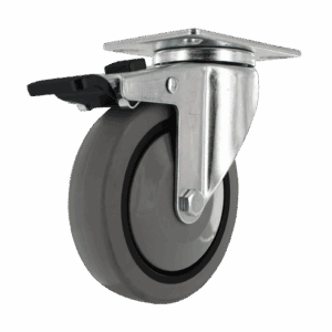 5" Swivel Caster with TPR Wheel and Top Brake