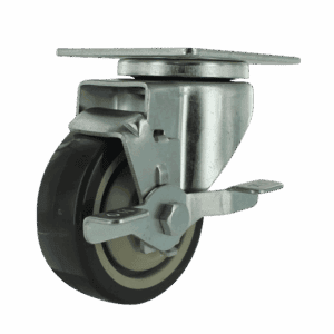 3-1/2" Swivel Caster with TPU Wheel and Side Brake