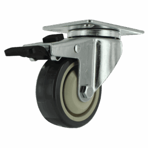 3-1/2" Swivel Caster with TPU Wheel and Top Brake