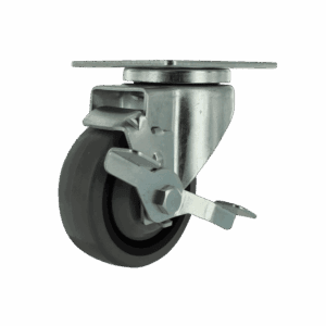3-1/2" Swivel Caster with TPR Wheel and Side Brake